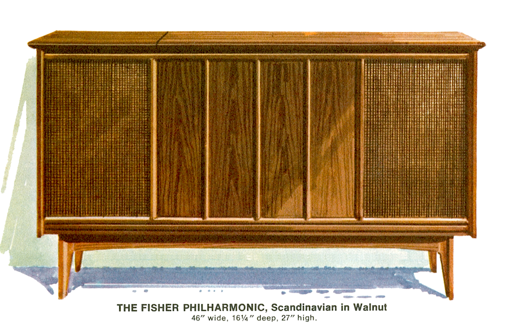 1967 Fisher P-292-SC Philharmonic Scandinavian Console